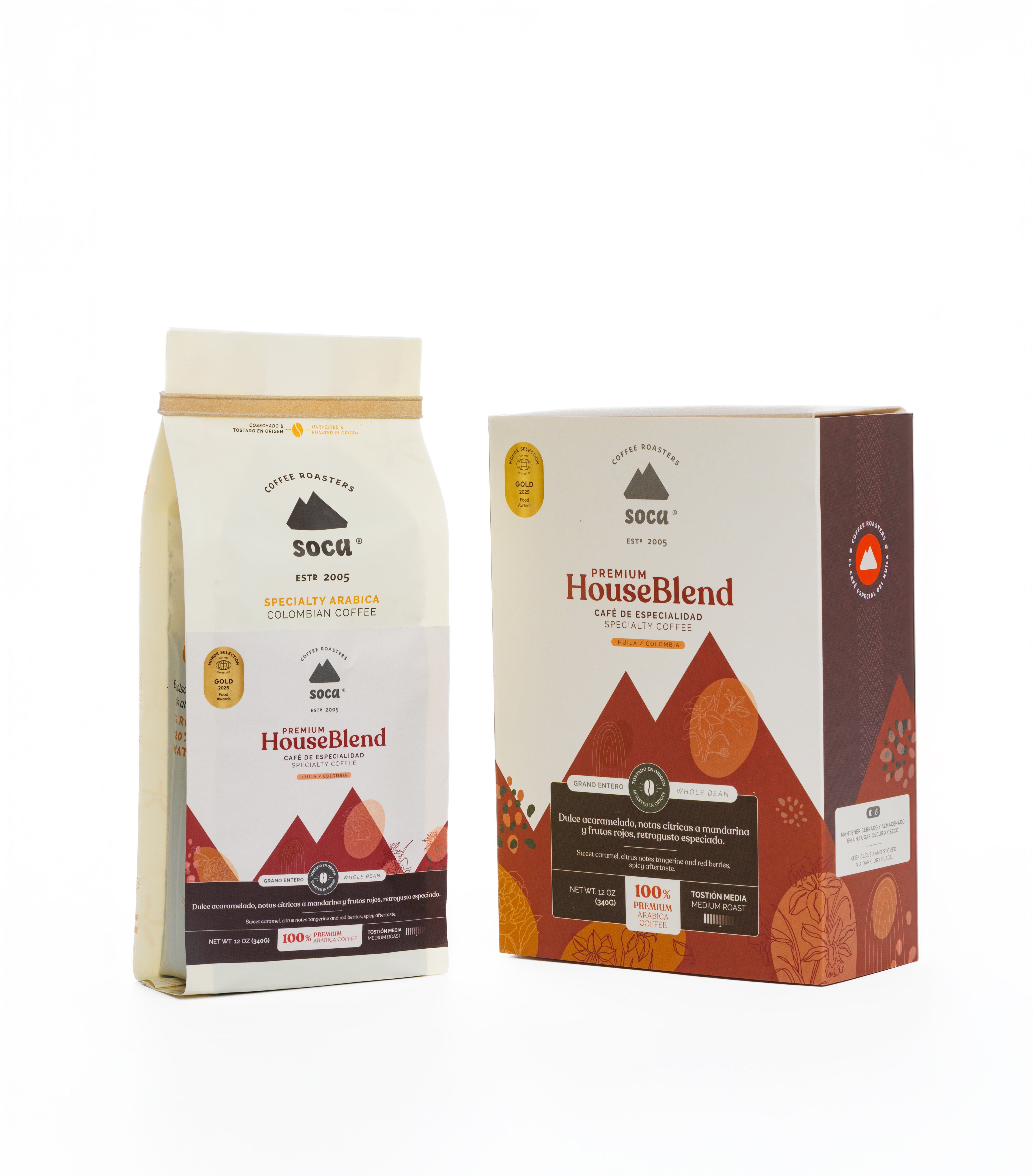 Café Soca Premium House Blend Edición Caja Lujo 340 Gr