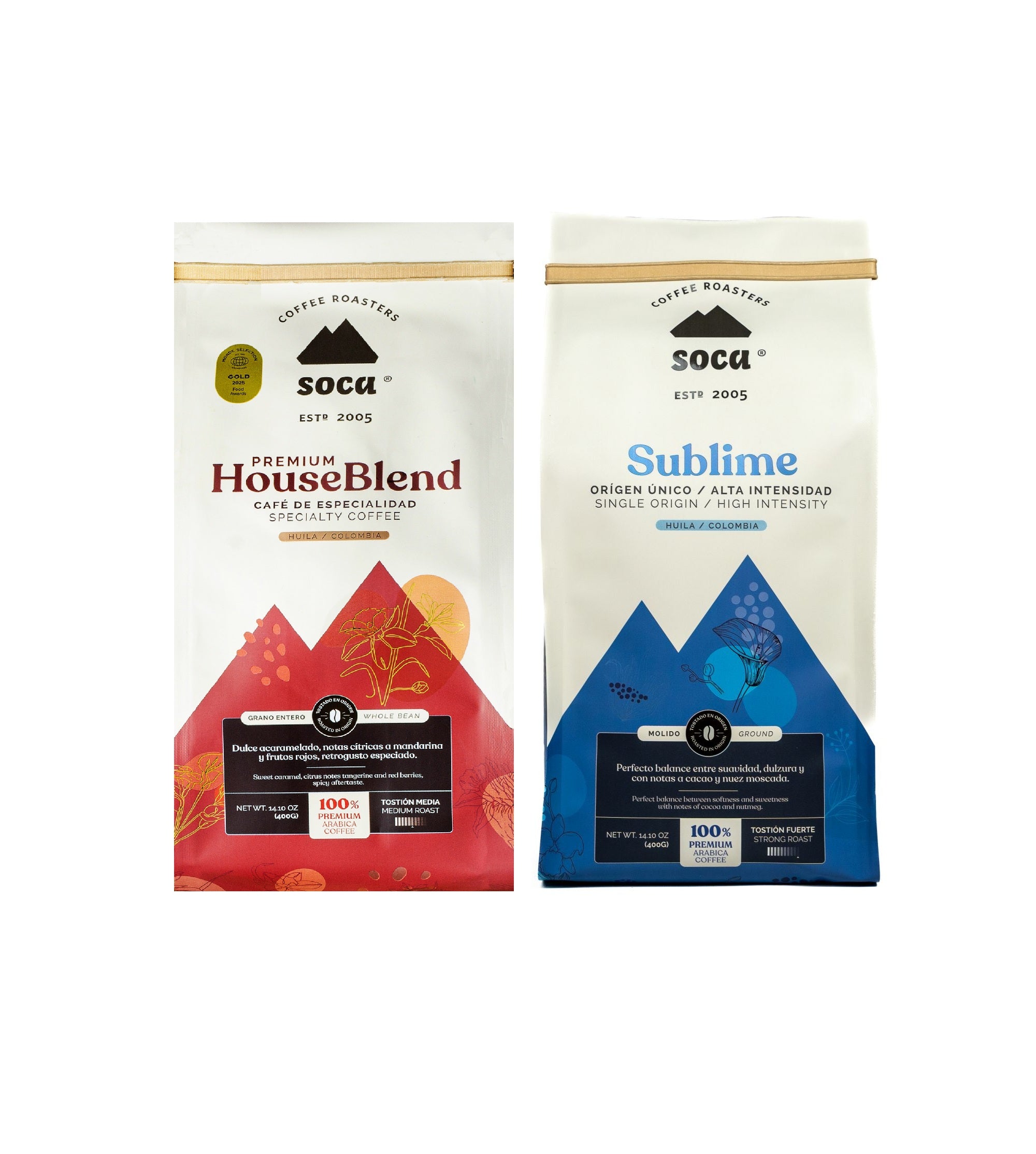 DUO Mix Promotion  - Premium House Blend 400g + Soca Sublime 400gr