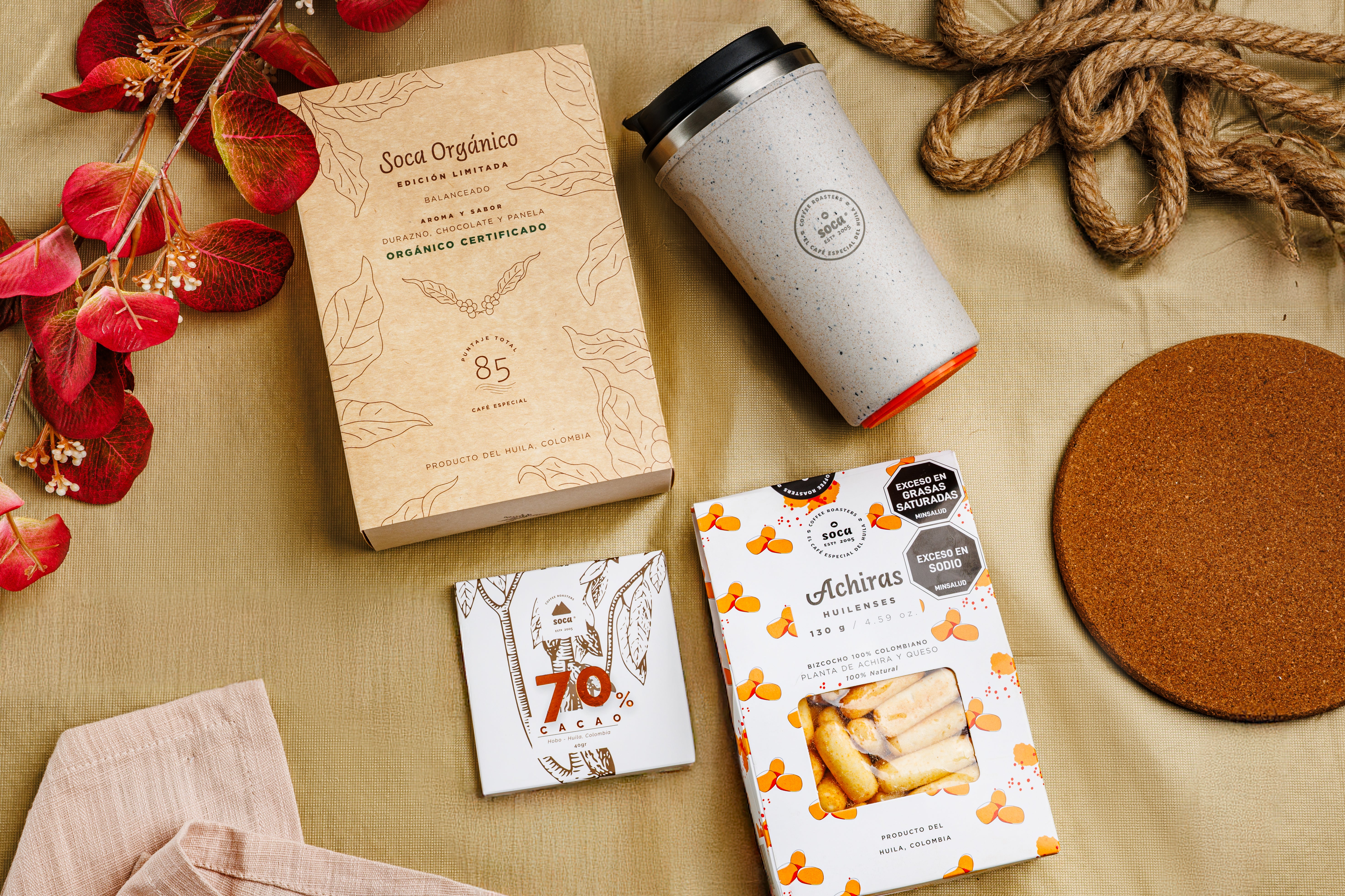 Organic kit + mug + achiras + chocolate bar